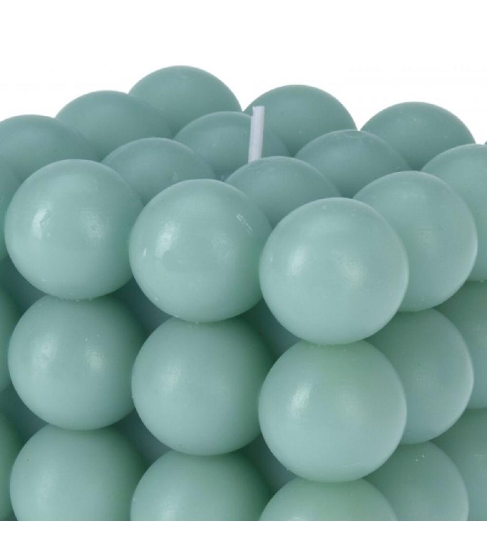 Wadiga Bougie Carrée Design Boules 10x10cm