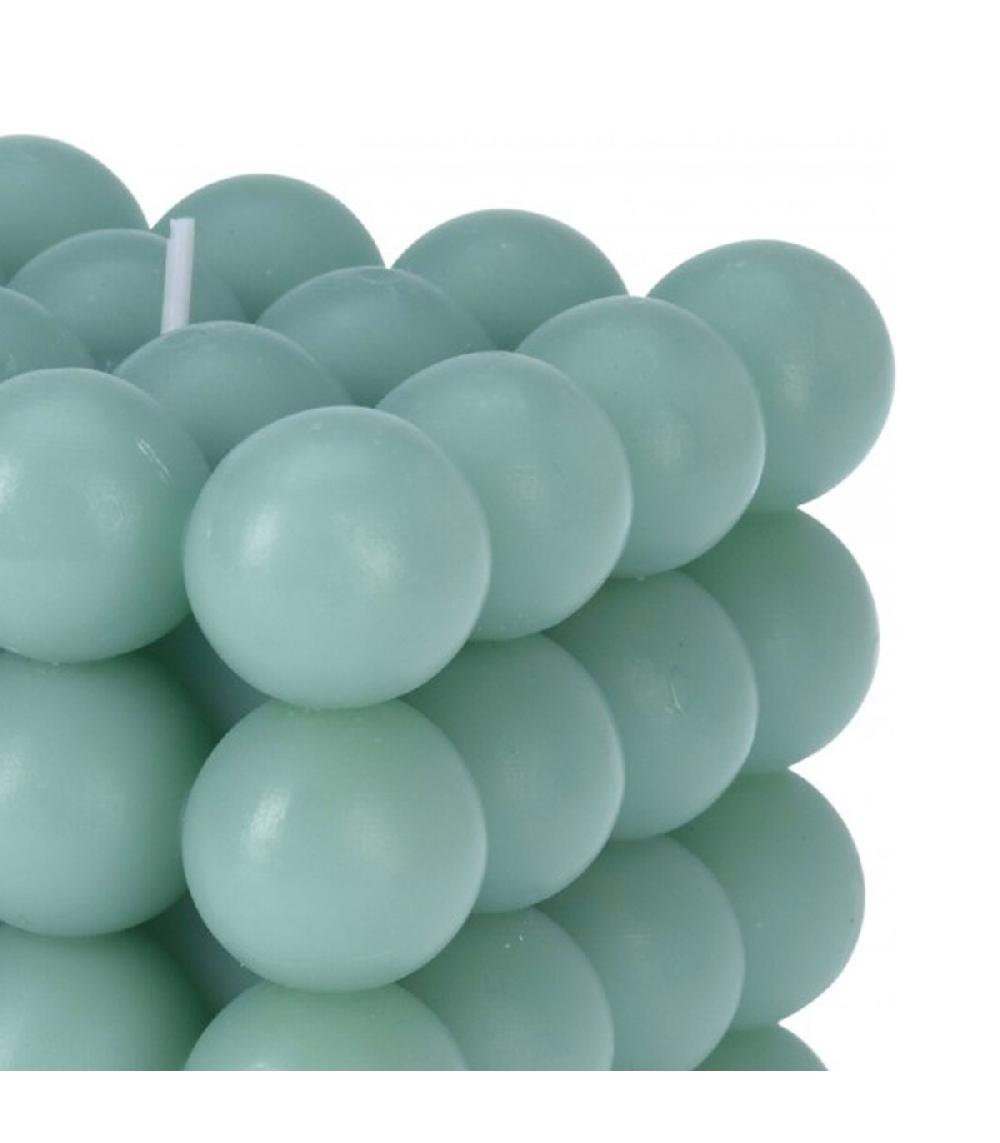 Wadiga Bougie Carrée Design Boules 10x10cm