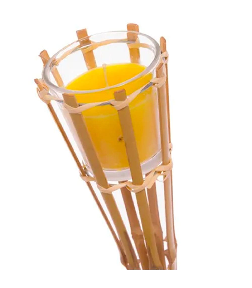 Wadiga Bougie Citronnelle Torche Bambou 76cm