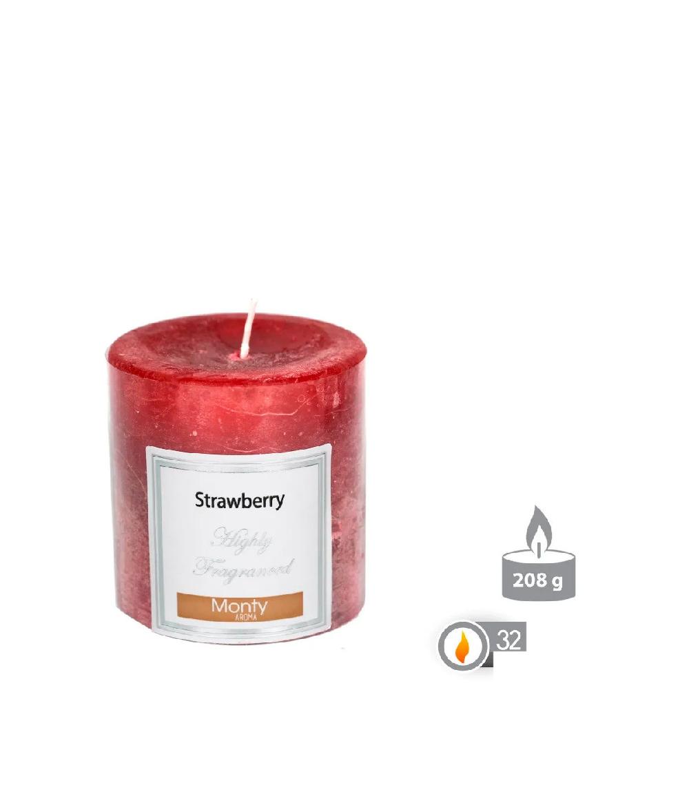 Wadiga Bougie Parfumée Strawberry - 7x7cm