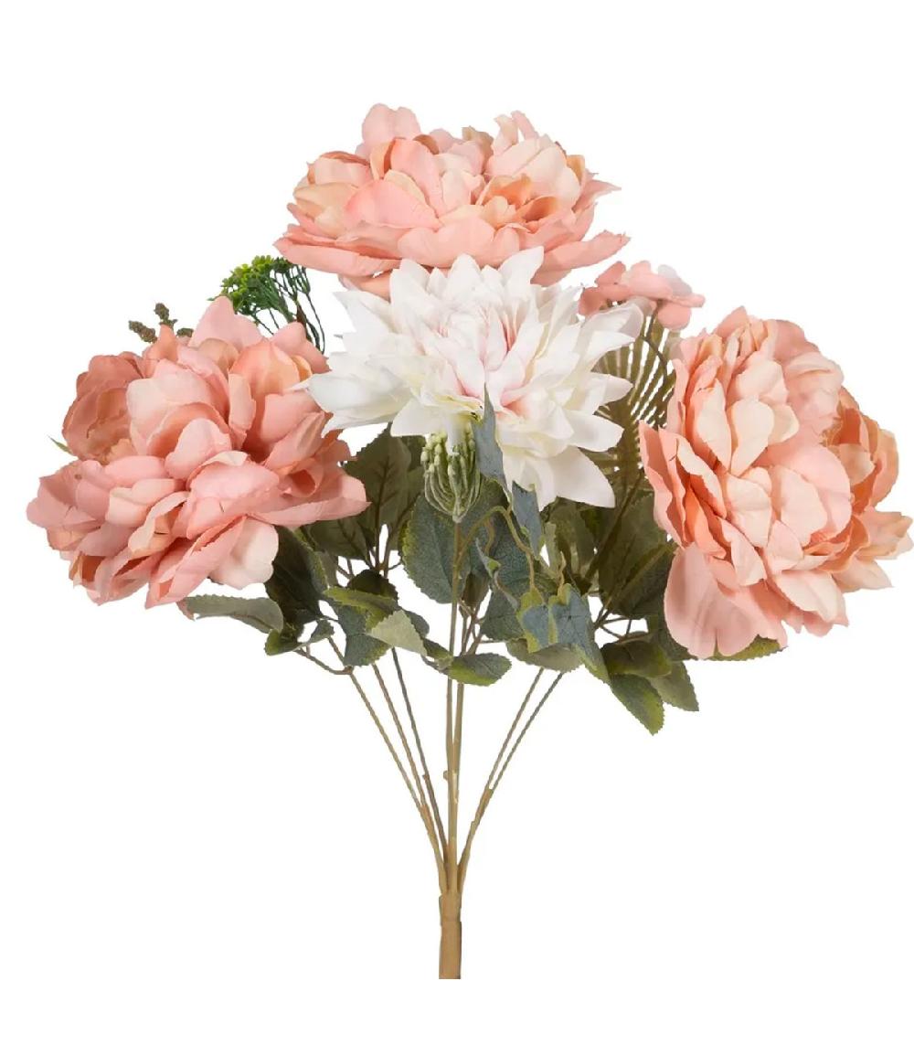 Wadiga Bouquet De Fleurs Roses En Tissu