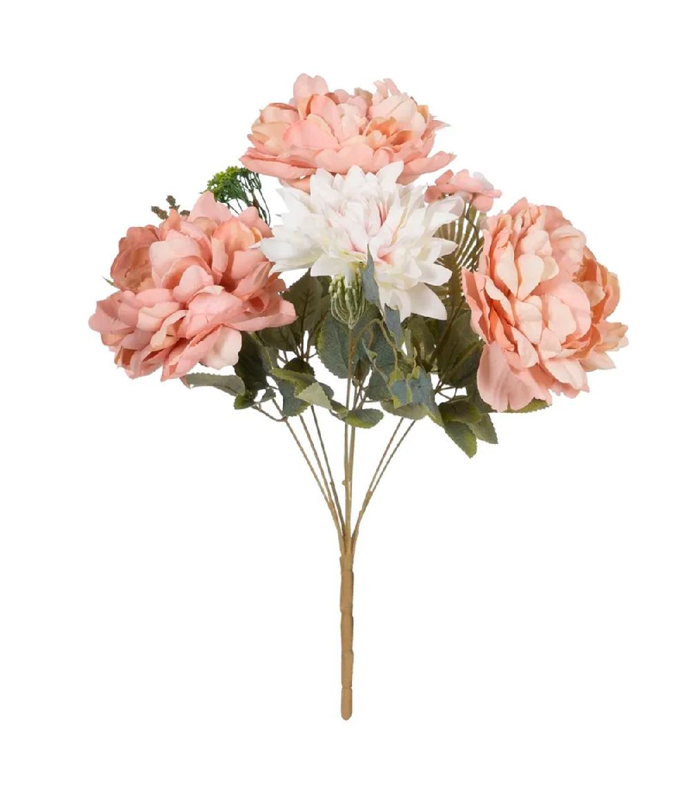 wadiga Bouquet de fleurs roses en tissu