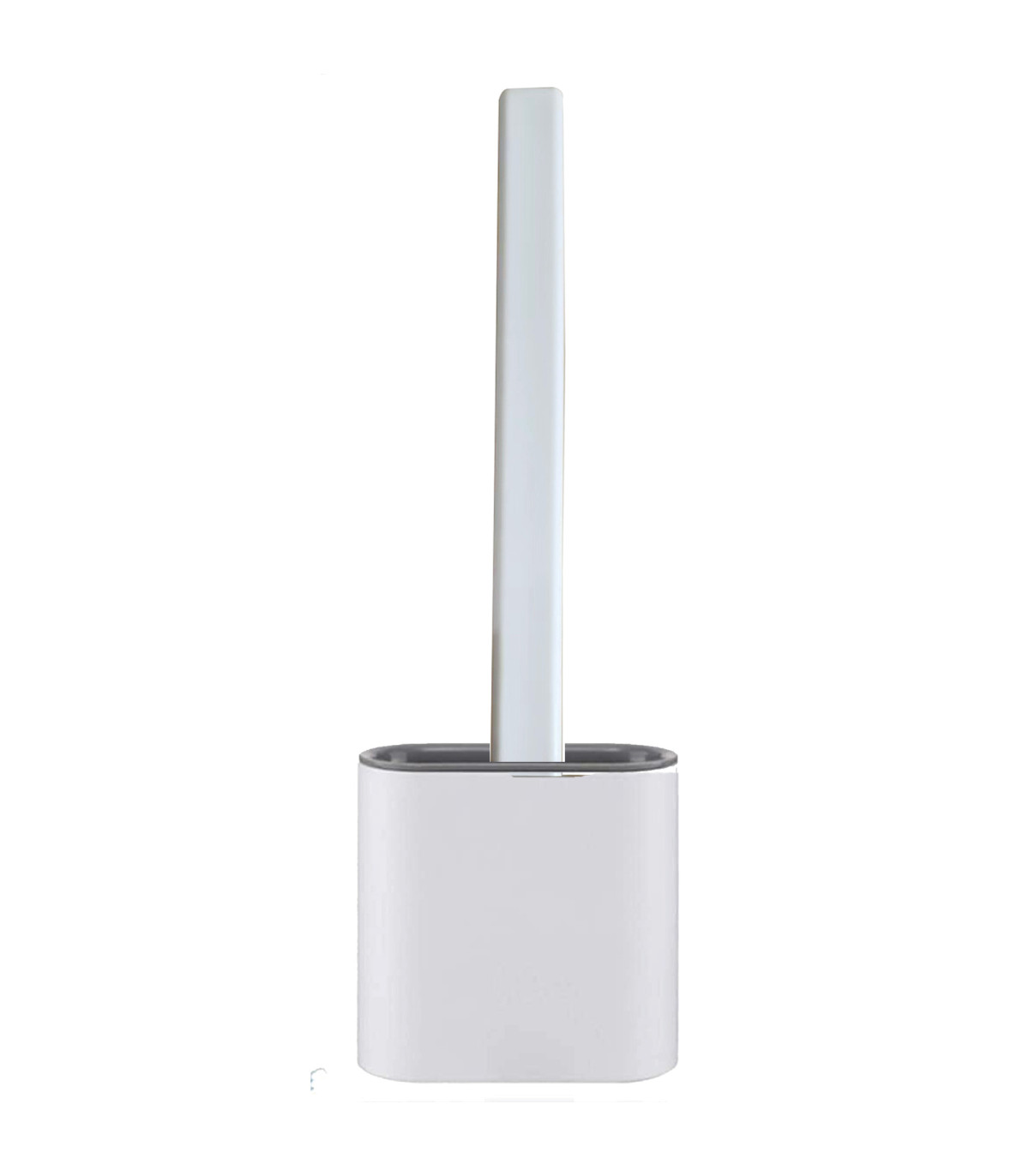 wadiga Brosse WC blanche en silicone avec ventouse