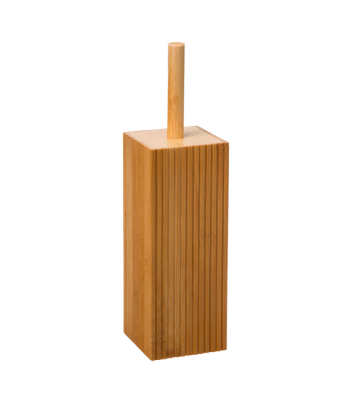wadiga Brosse WC carrée bambou - 10x10x37cm
