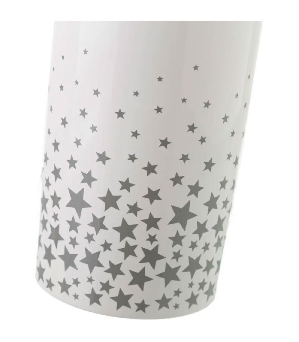 Wadiga Brosse WC Céramique Blanc Et étoiles Grises