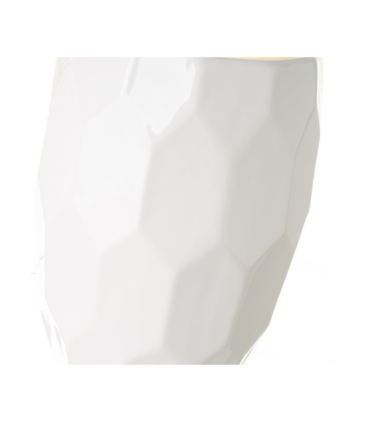 Wadiga Brosse WC Céramique Blanc Et Or