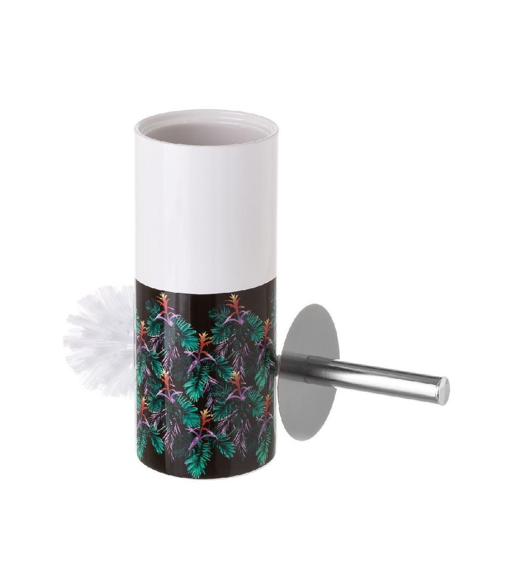 wadiga Brosse WC céramique feuillage Guzmania