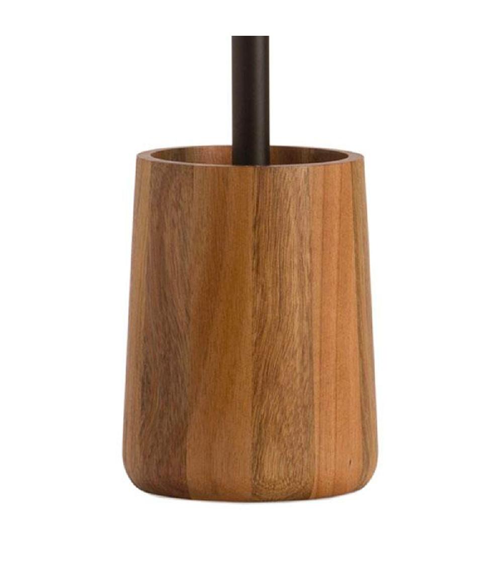 Wadiga Brosse WC En Bois D'acacia 11x11x41cm