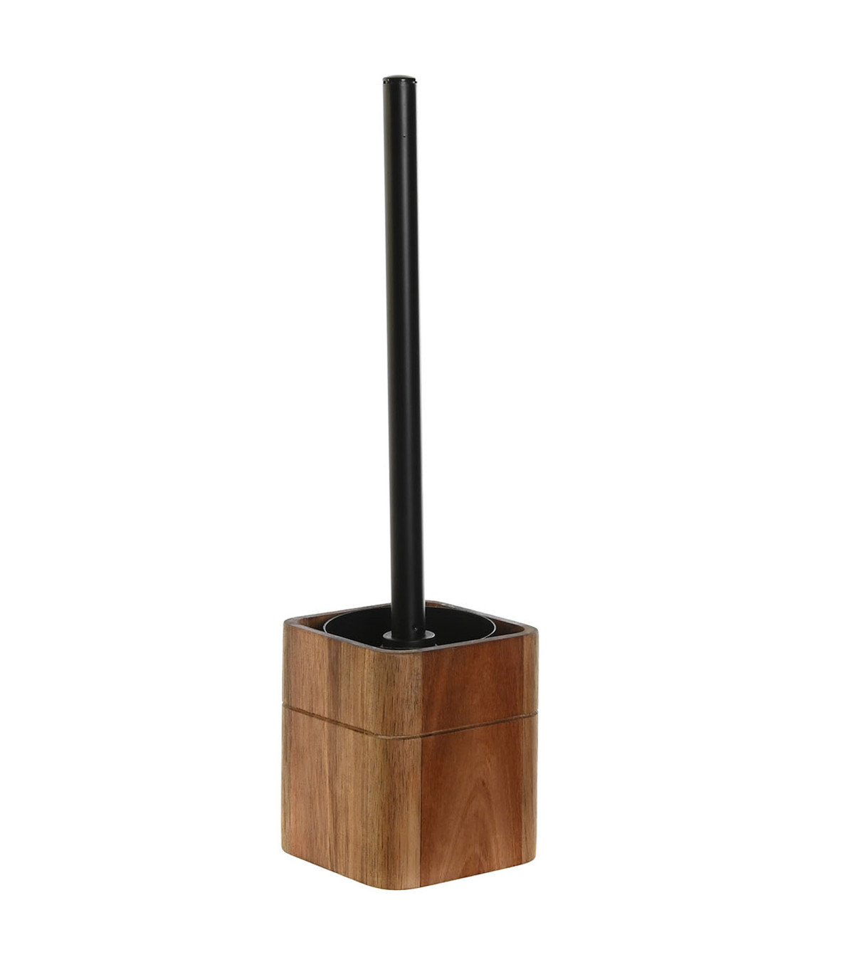 wadiga Brosse WC en bois d'acacia 9.7x9.7x36.5cm