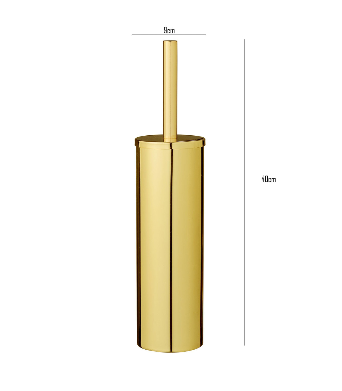 Wadiga Brosse WC En Métal Doré