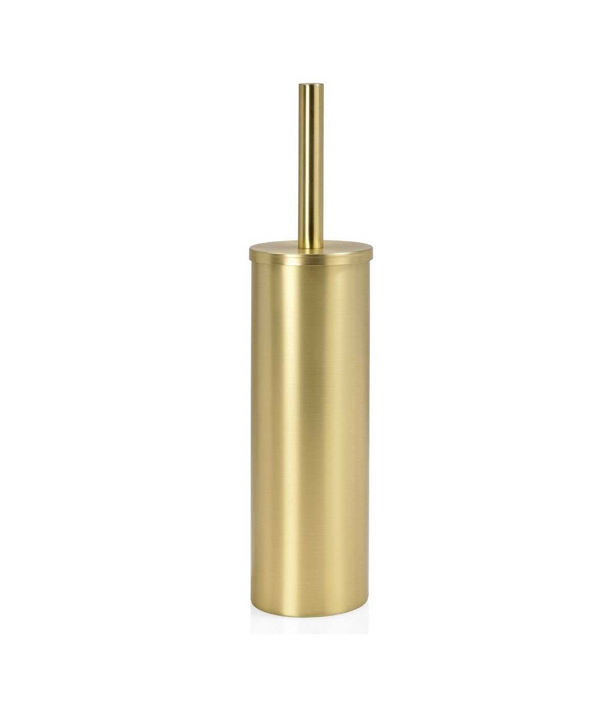 wadiga Brosse WC en Métal Doré - H40.5cm