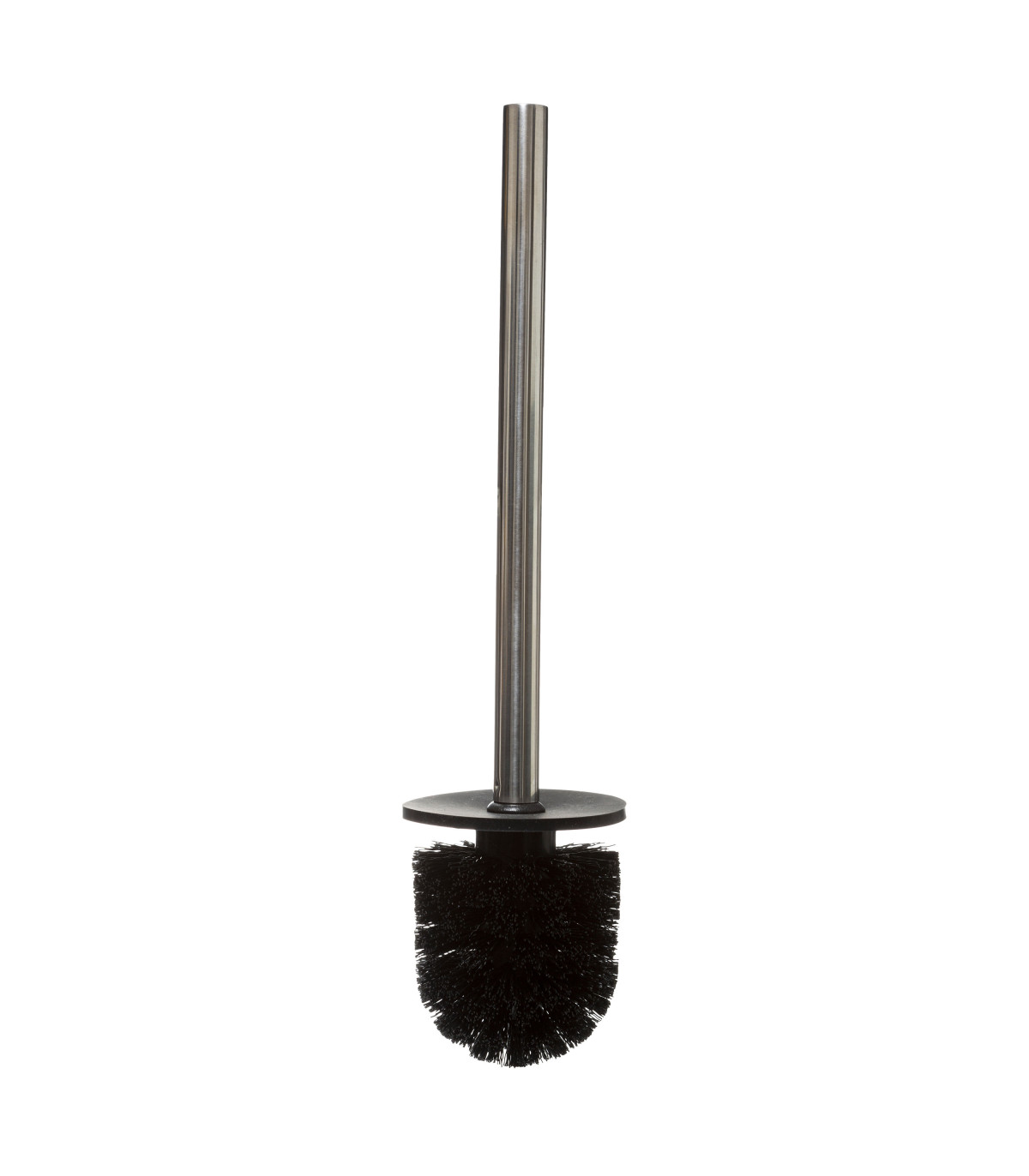 Wadiga Brosse WC Noir Et Bois - 9x9x35.5cm
