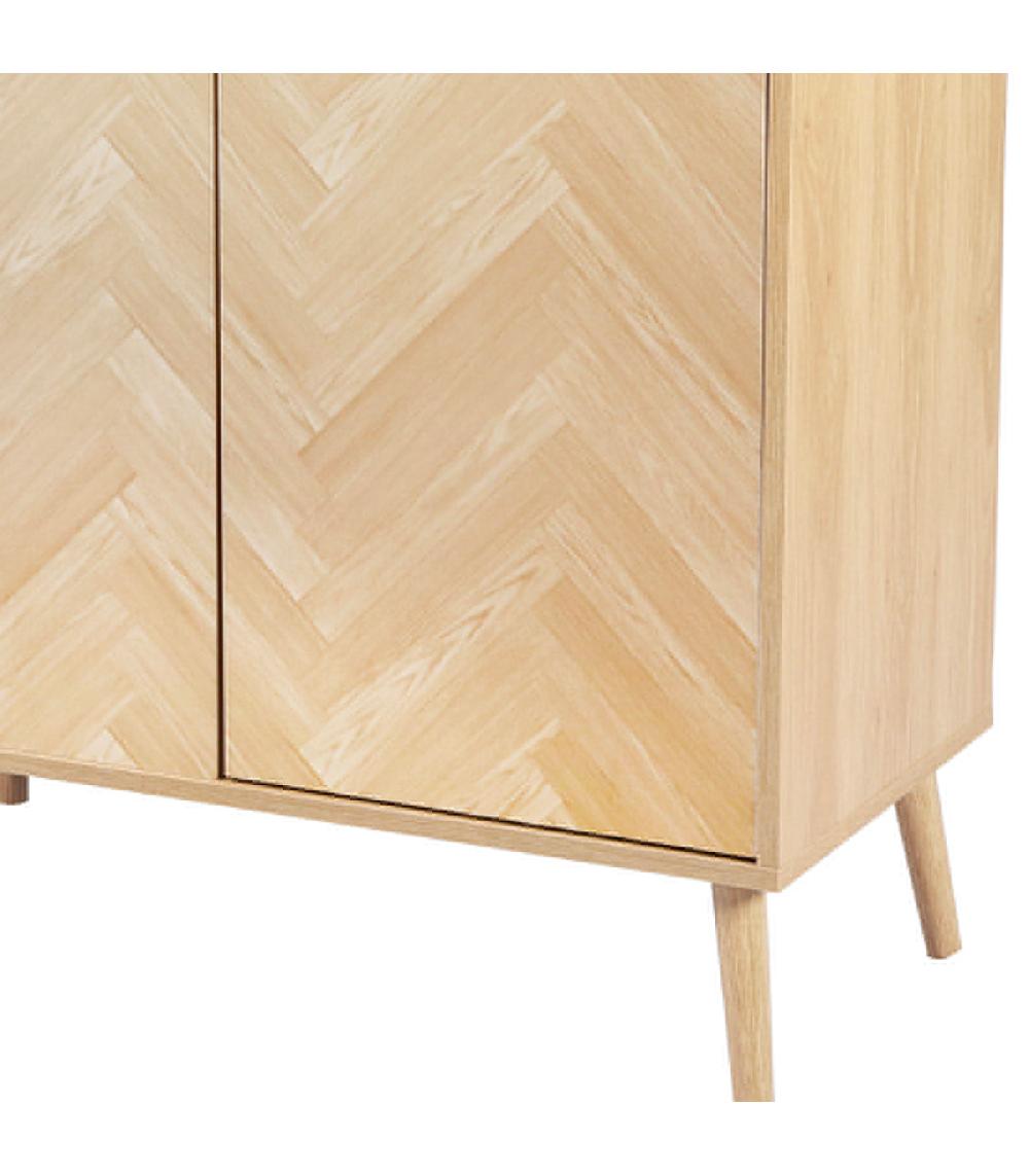 Wadiga Buffet 2 Portes Bois 80x40x81cm