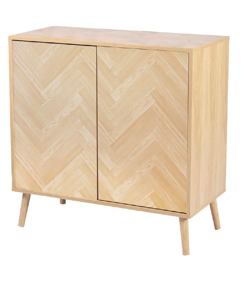 wadiga Buffet 2 portes bois 80x40x81cm