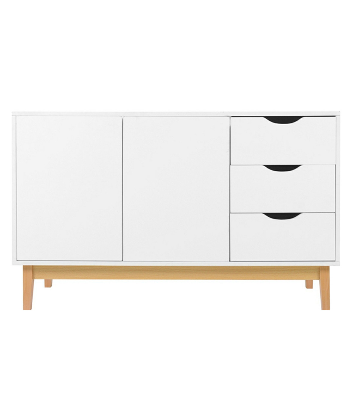 Wadiga Buffet Blanc 120x39.5x75cm