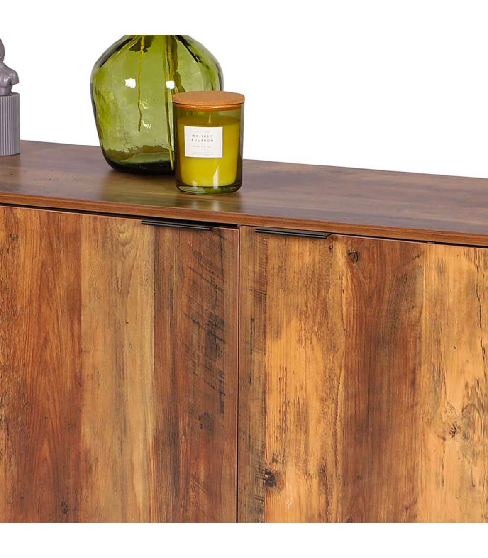 Wadiga Buffet En Bois Et Métal 3 Portes