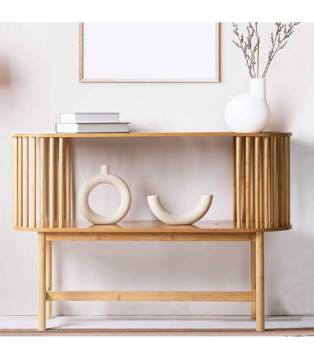wadiga Buffet ouvert en bois 120x37x83cm