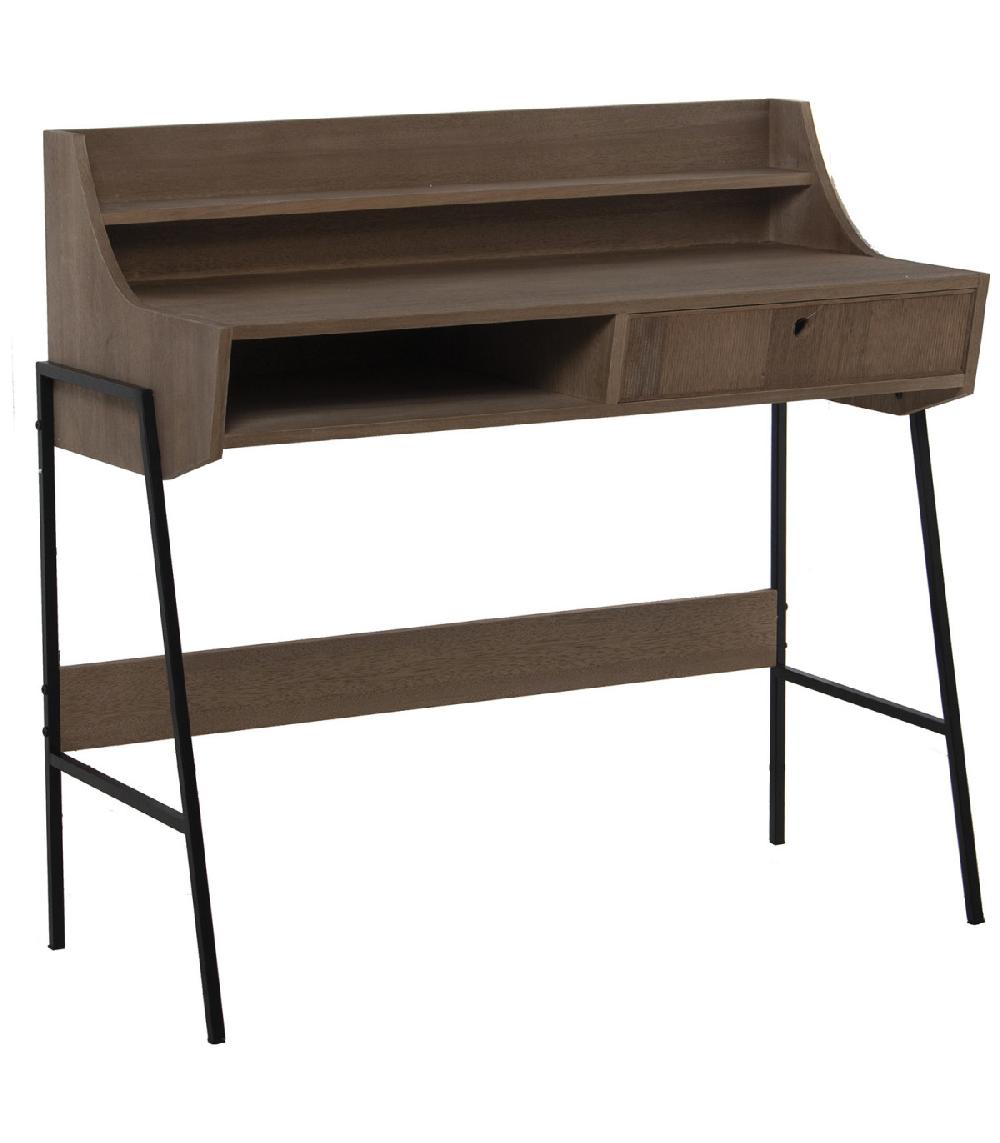wadiga Bureau bois et métal - 103x48x97cm