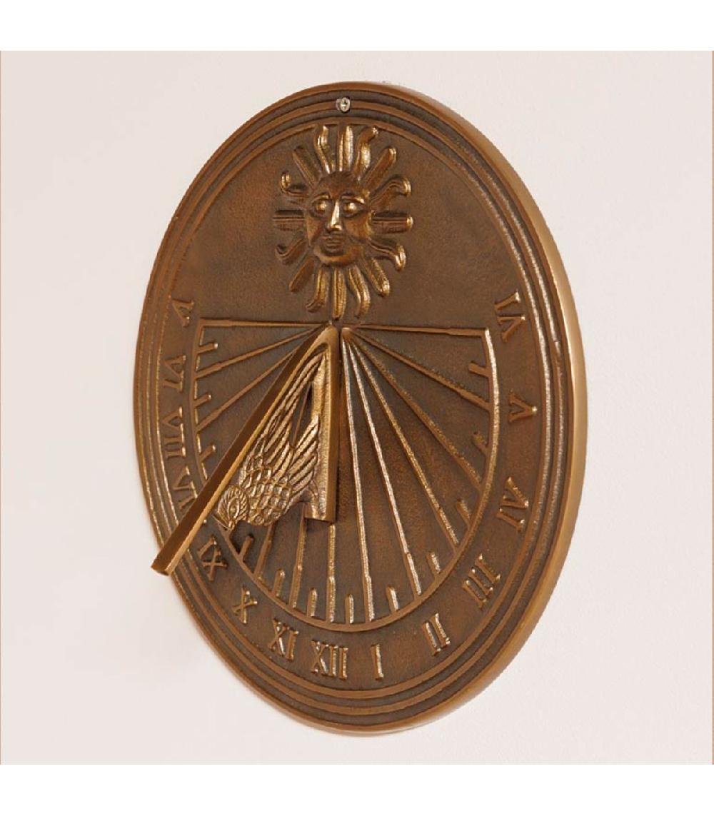 Wadiga Cadran Solaire En Métal Doré 29x29x10cm