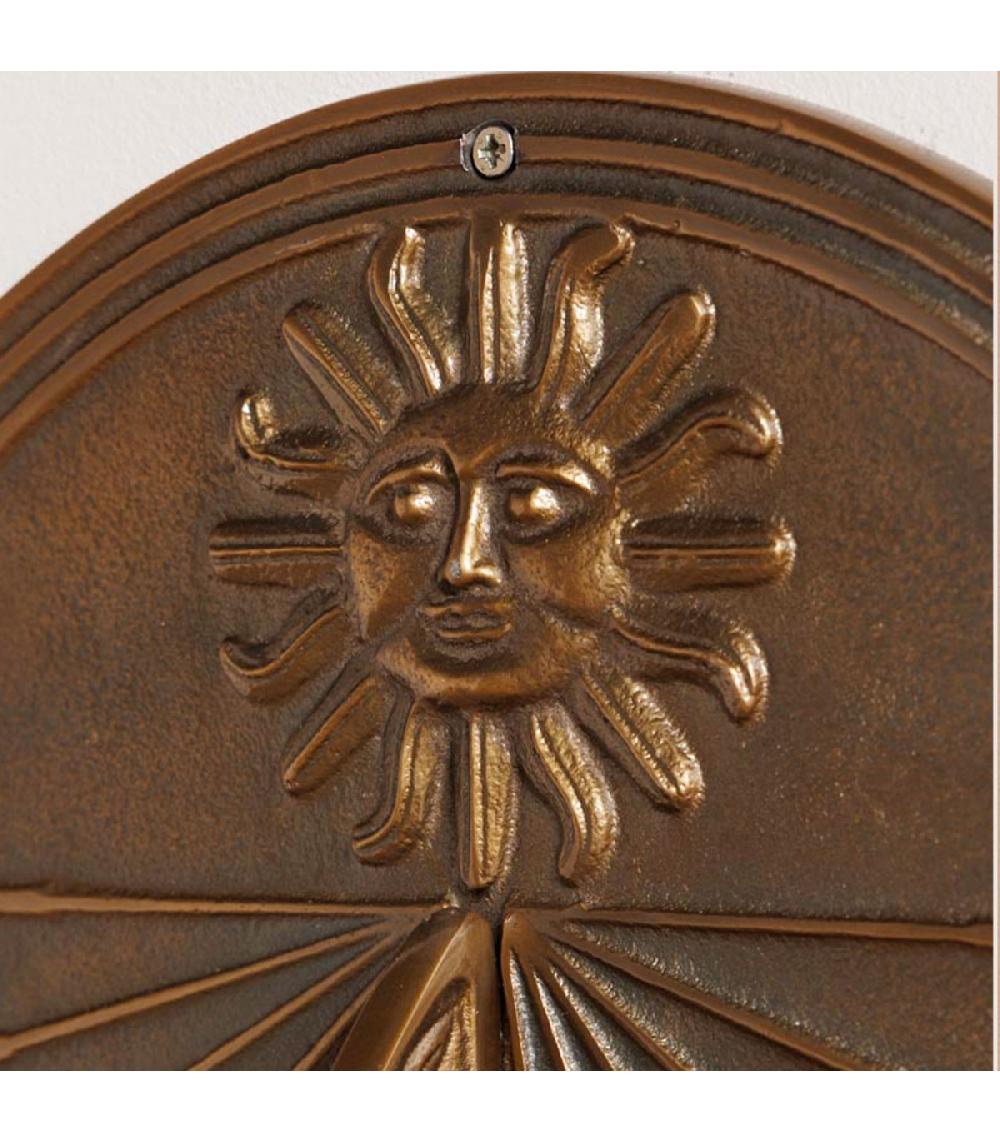 Wadiga Cadran Solaire En Métal Doré 29x29x10cm