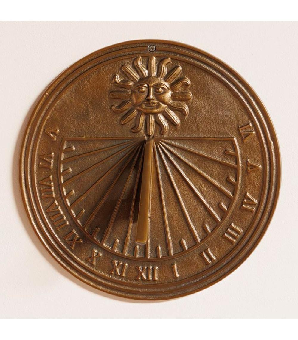 Wadiga Cadran Solaire En Métal Doré 29x29x10cm