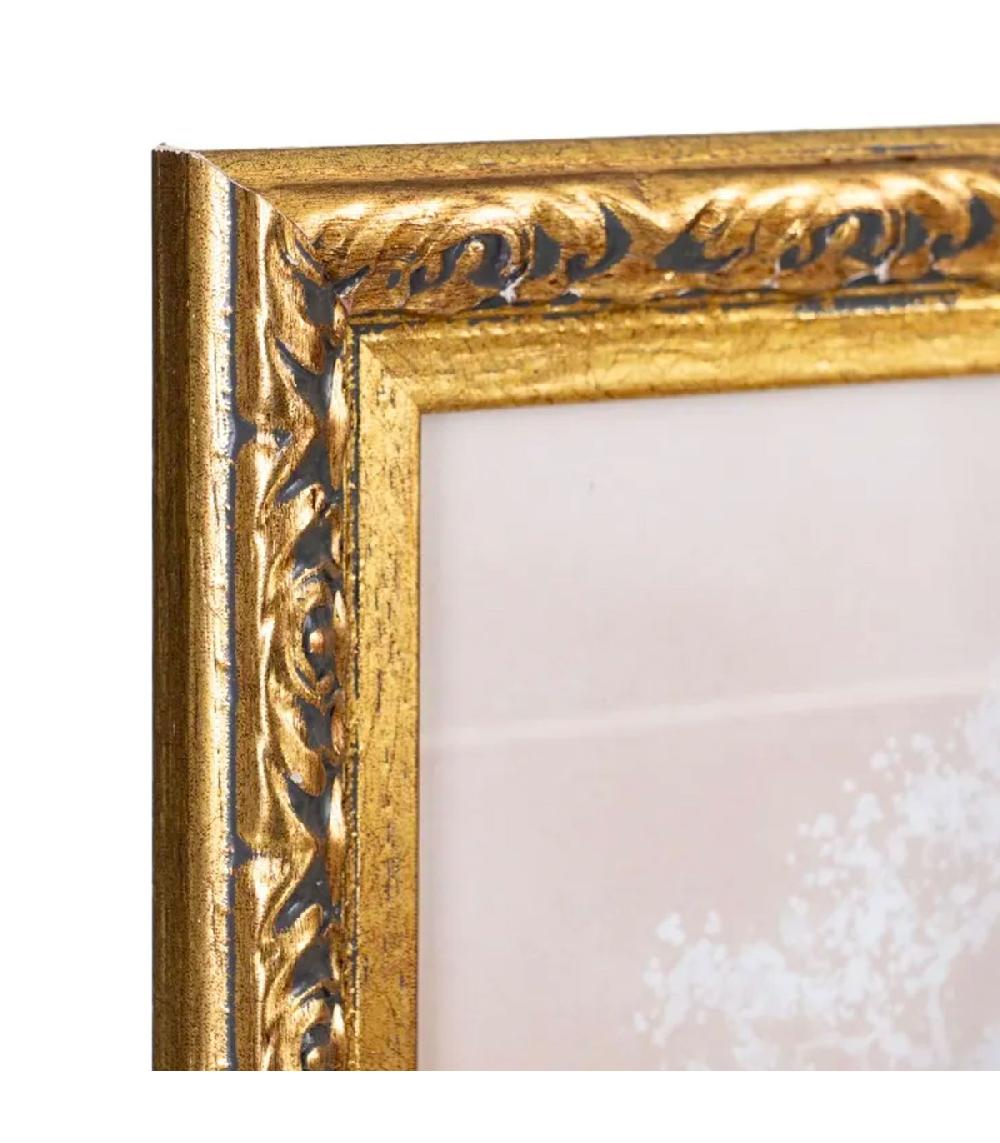 Wadiga Cadre Photo à Poser Doré 18x1.5x23cm