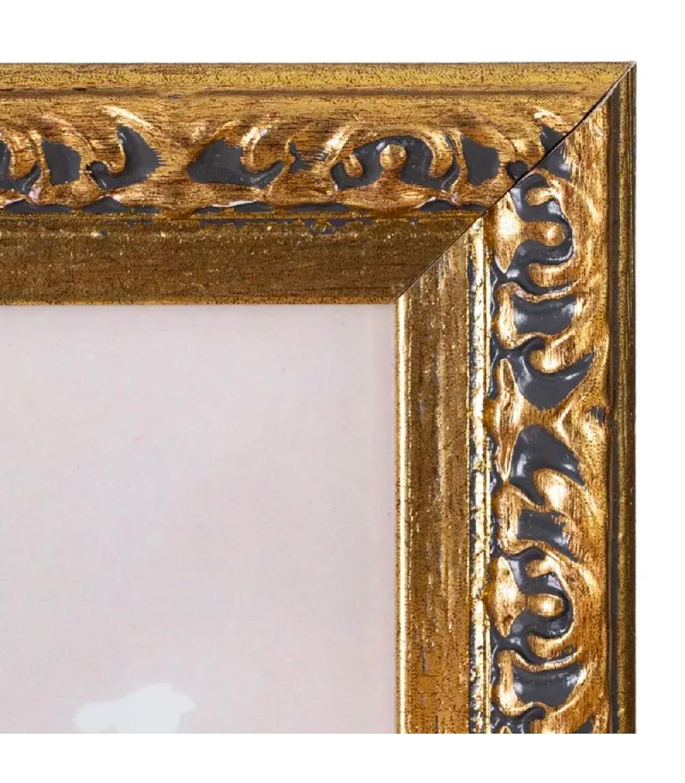 Wadiga Cadre Photo à Poser Doré 18x1.5x23cm