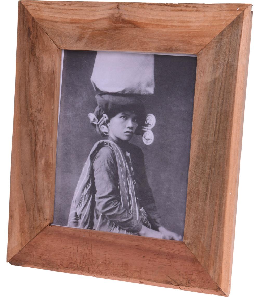 wadiga Cadre photo en bois recyclé - 37x32.5x2.5cm