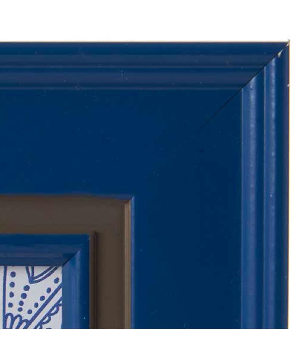 Wadiga Cadre Photo Mural Ou à Poser Bleu 20x25cm