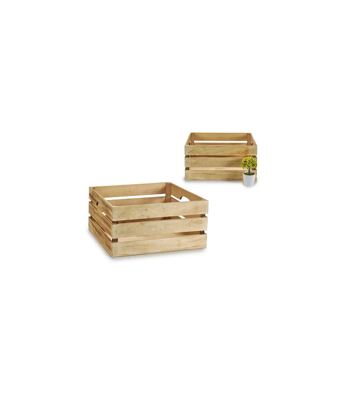 Wadiga Caisse En Bois Style Caisse à Fruits