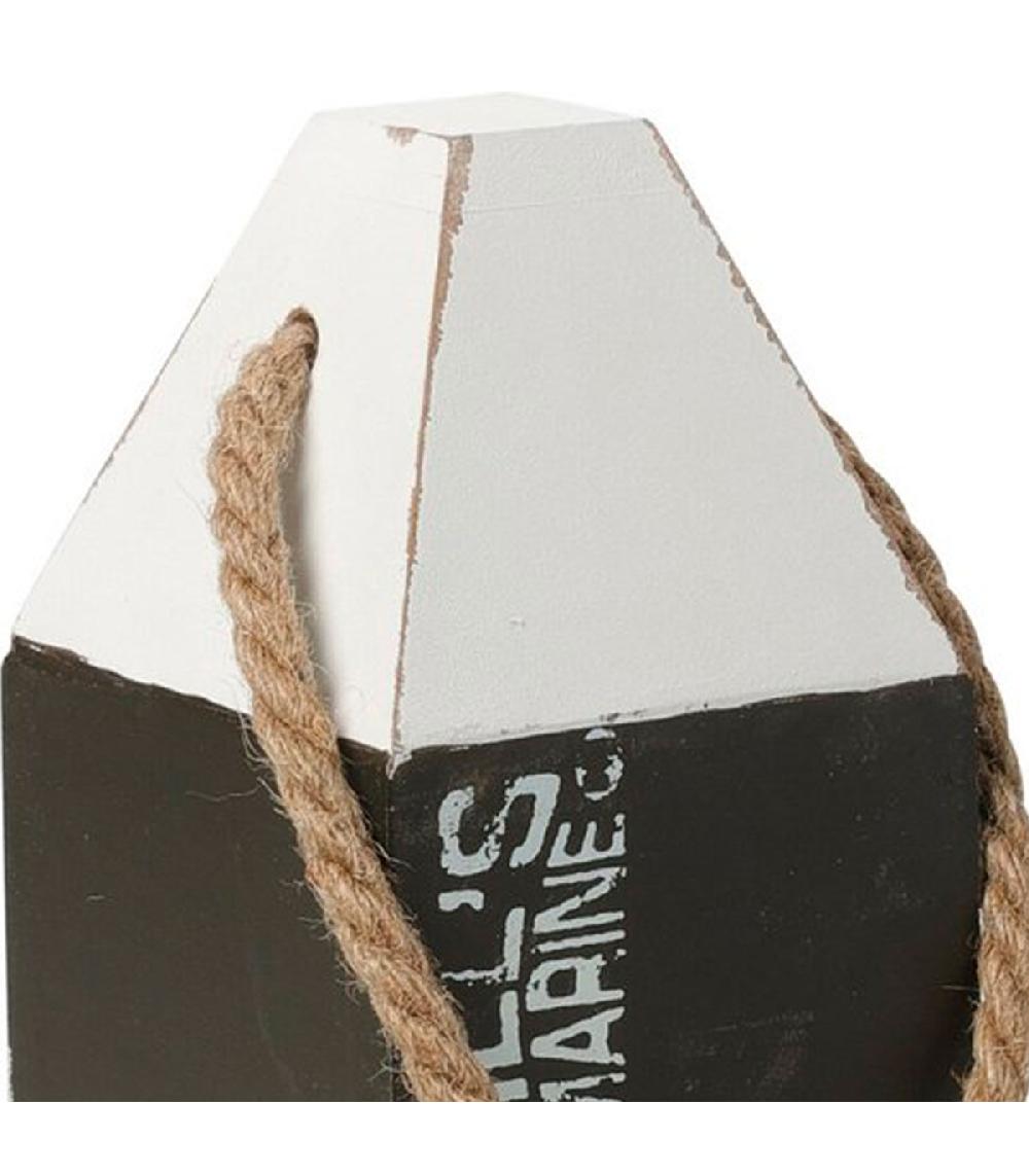 Wadiga Cale-porte Bois Et Corde 9x9x18cm