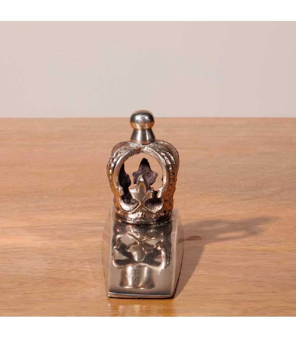 Wadiga Cale-porte En Métal Argenté 5x8x12cm