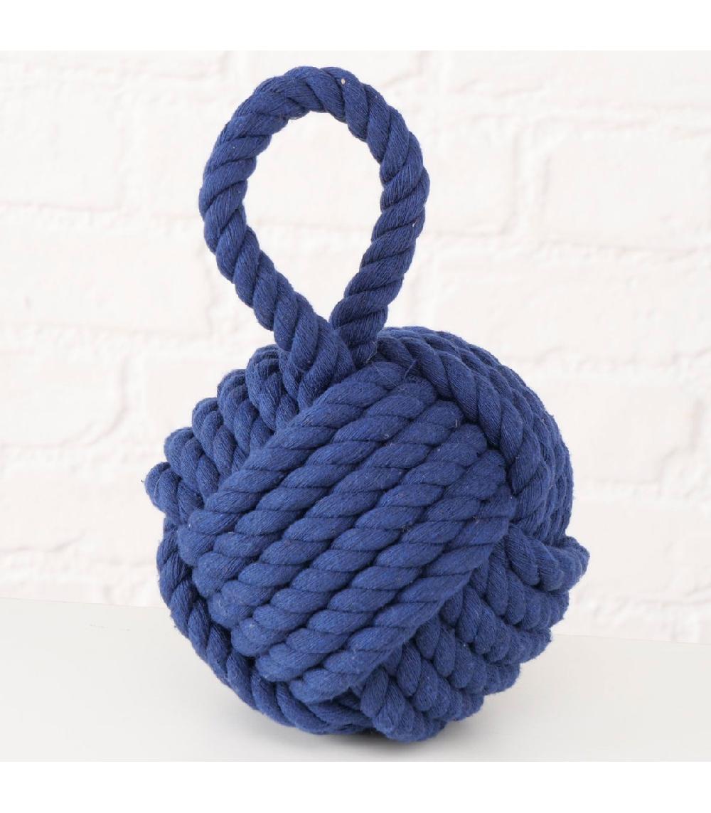Wadiga Cale-porte Noeud Corde Bleu 15x15cm