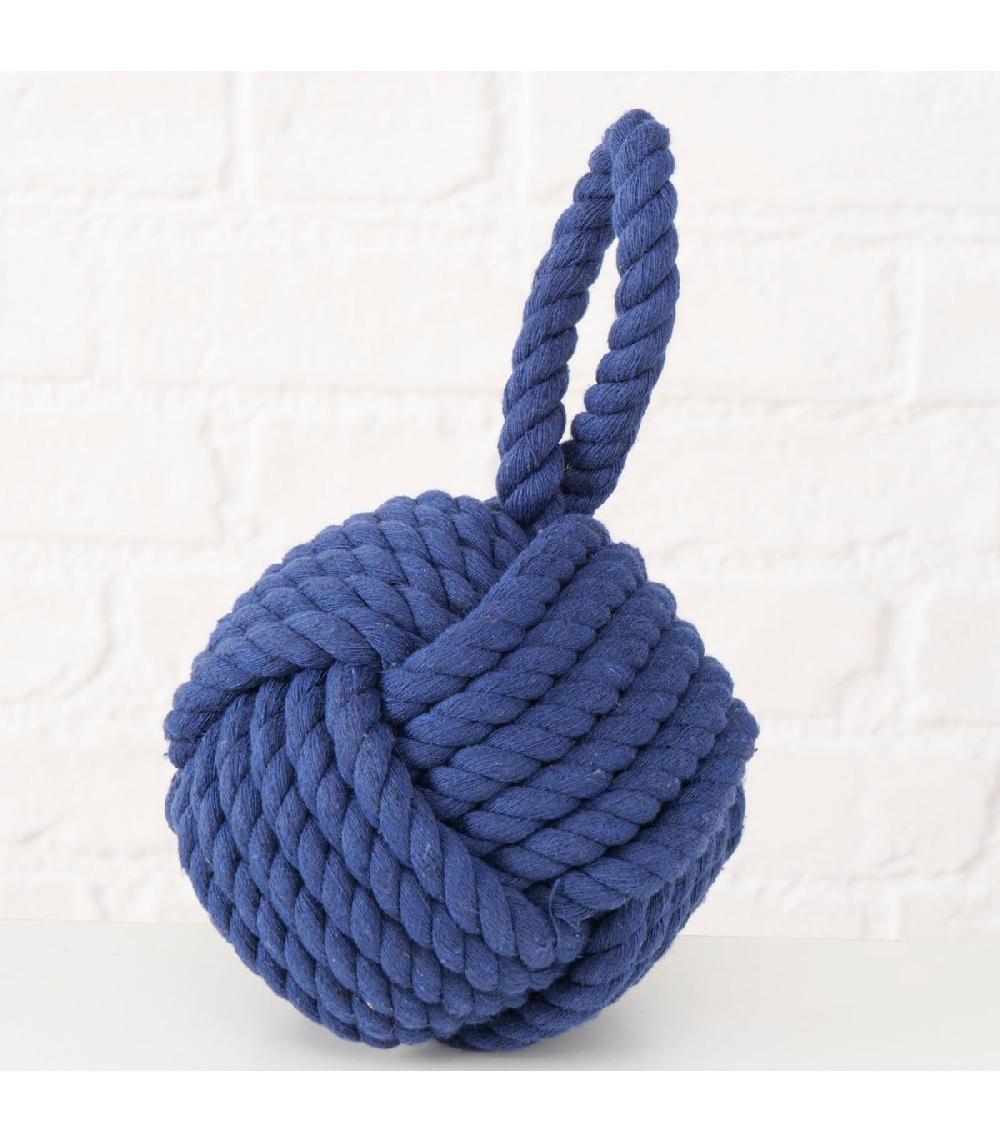 Wadiga Cale-porte Noeud Corde Bleu 15x15cm