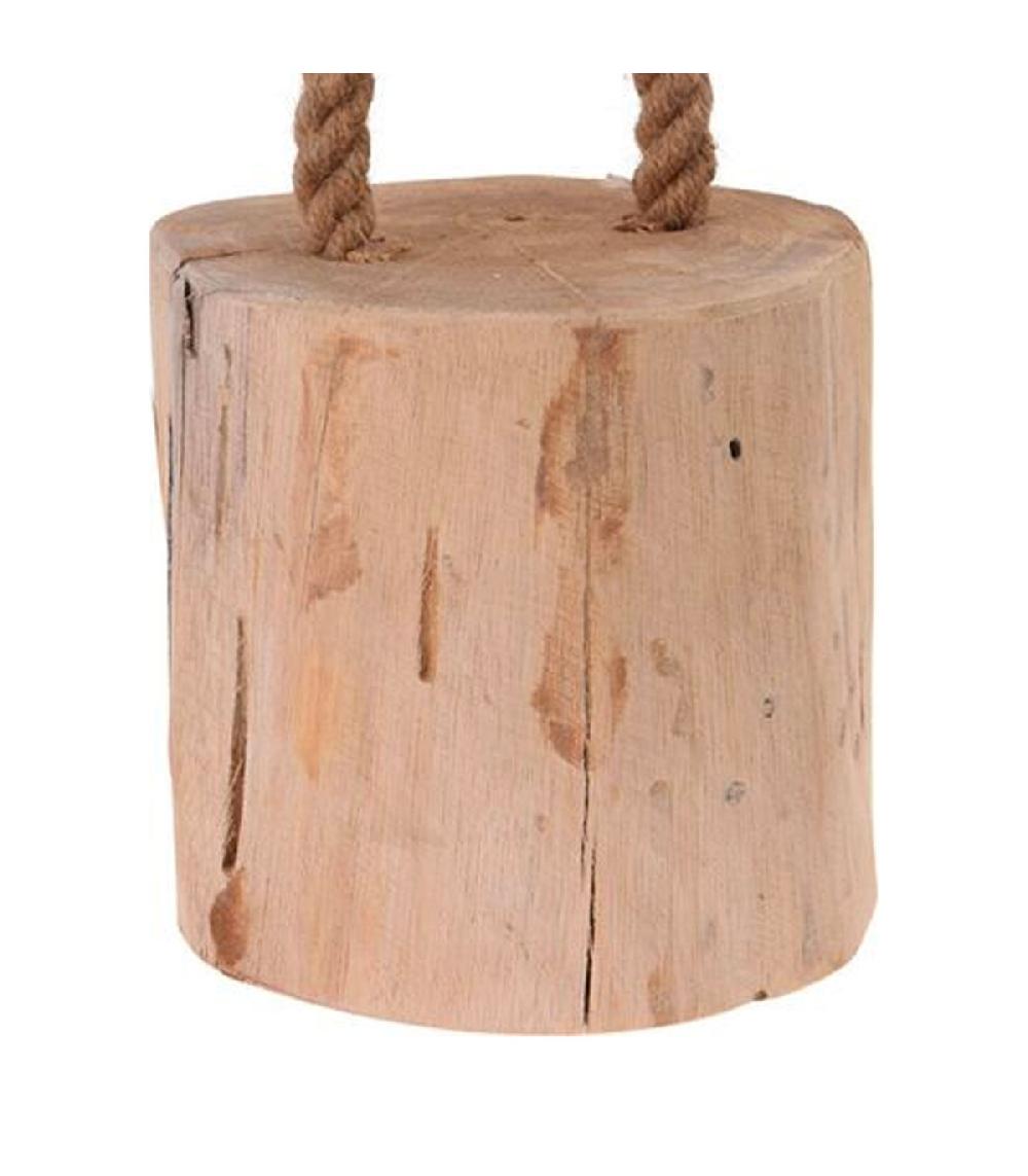 Wadiga Cale-porte Teck Et Corde 14x14x14cm