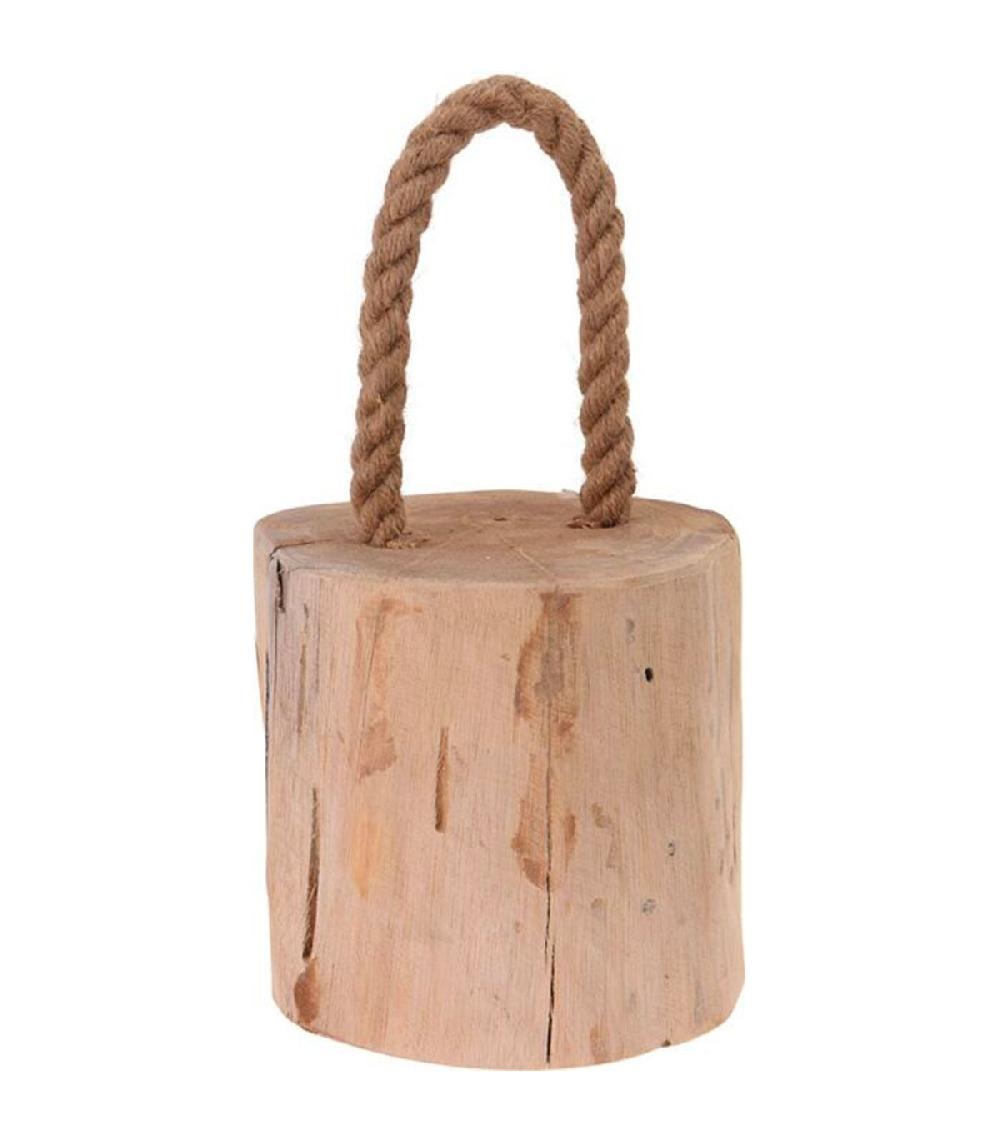 wadiga Cale-porte teck et corde 14x14x14cm