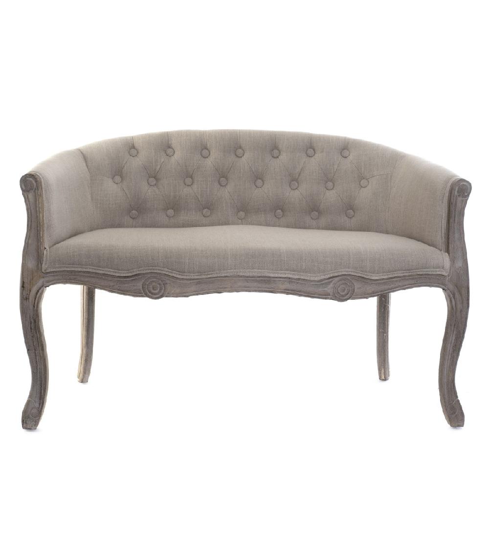 Wadiga Canapé Capitonné Classique Beige