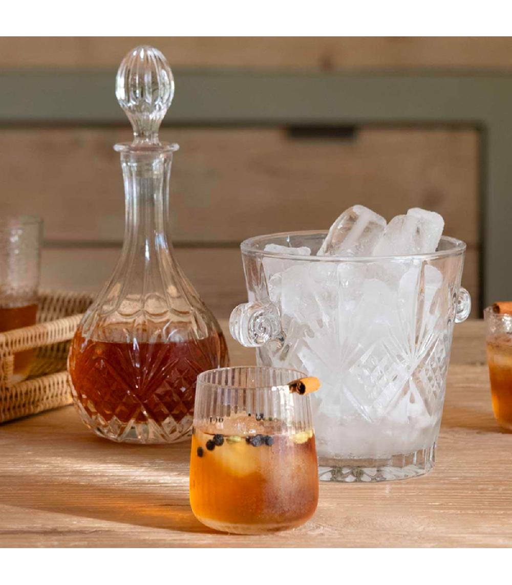 Wadiga Carafe à Whisky En Verre Taillé 850ml