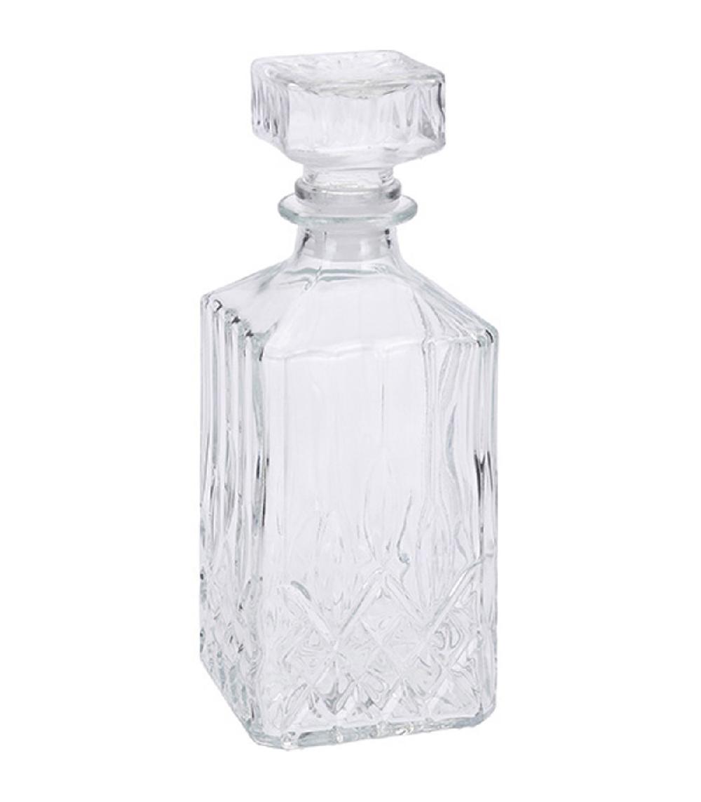wadiga Carafe à whisky en verre taillé 900ml