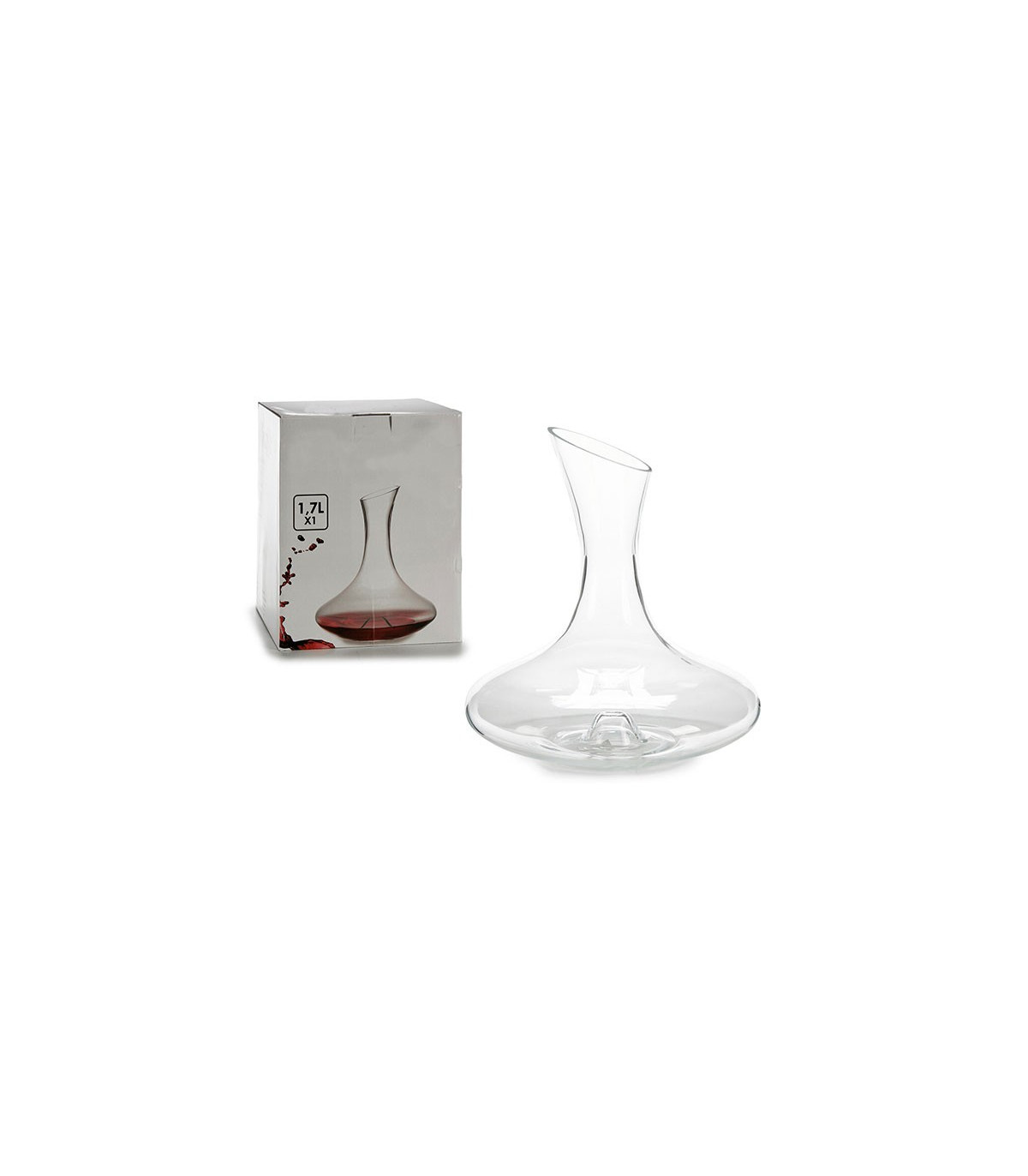 Wadiga Carafe Décanteur Vin En Verre - 1.7L