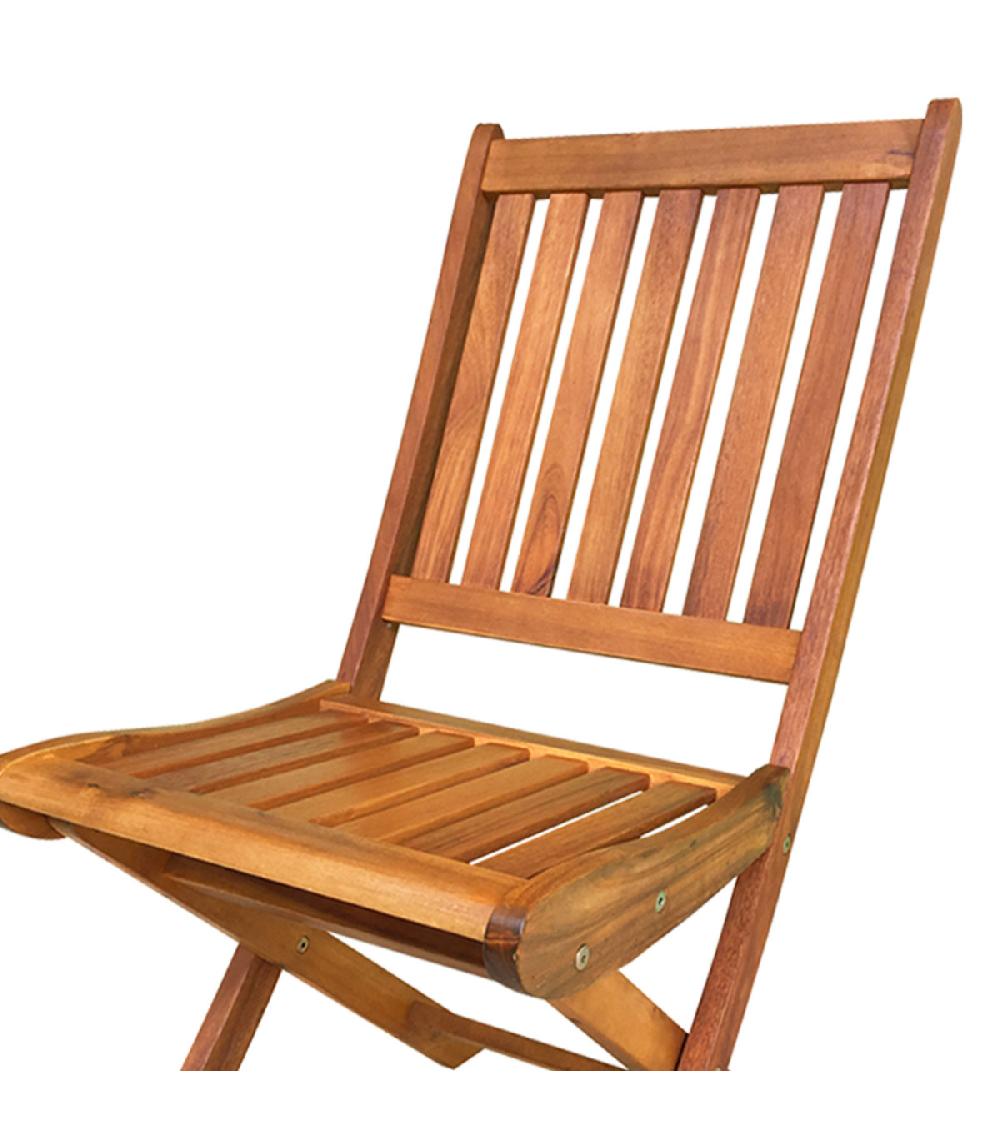 Wadiga Chaise De Jardin En Bois 61x42x89cm