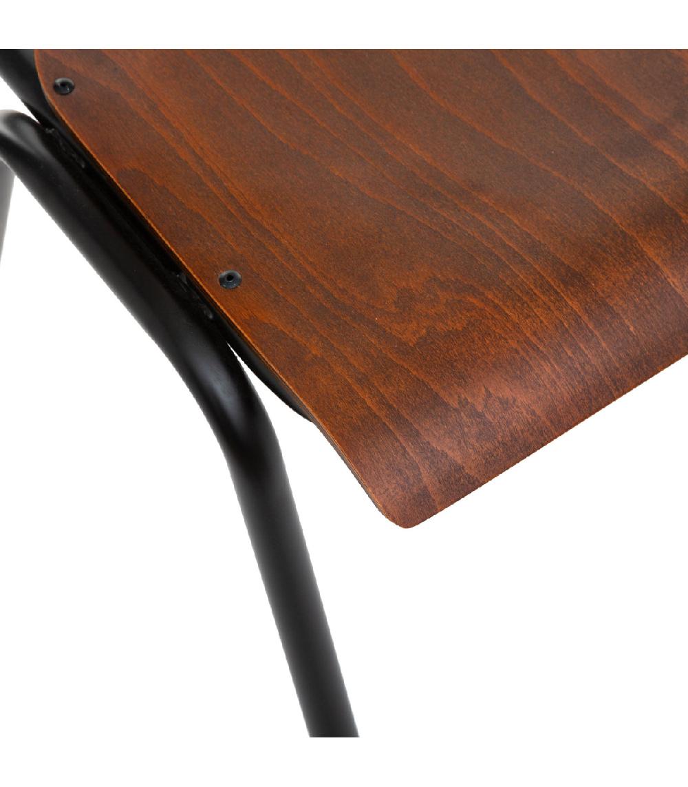 Wadiga Chaise écolier Bois Et Métal 47.5x44x83cm