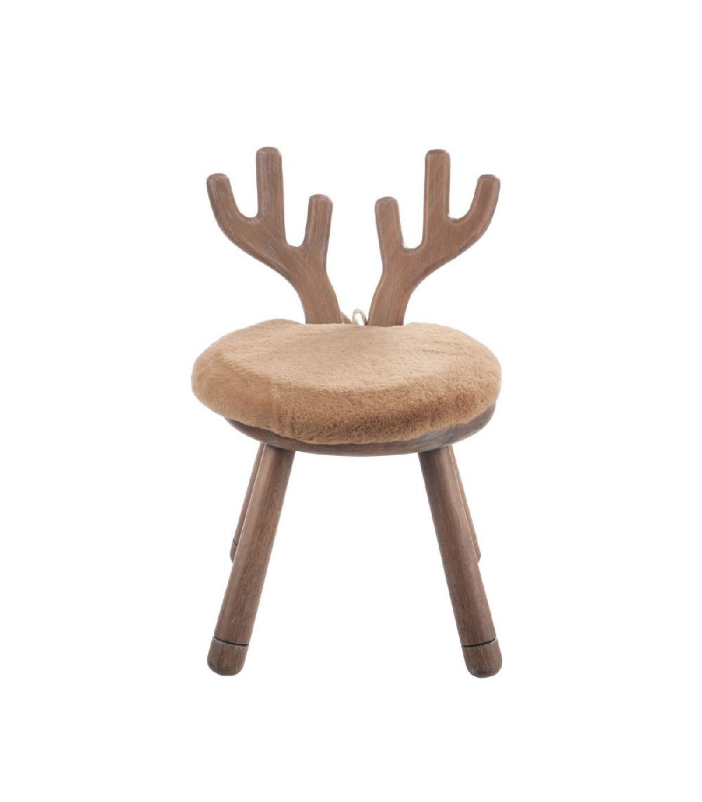 Wadiga Chaise Enfant En Bois Cerf
