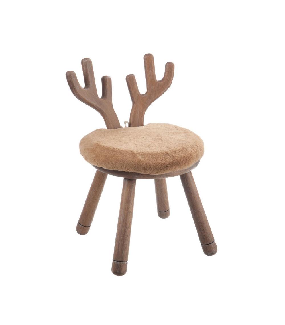 wadiga Chaise Enfant en Bois Cerf