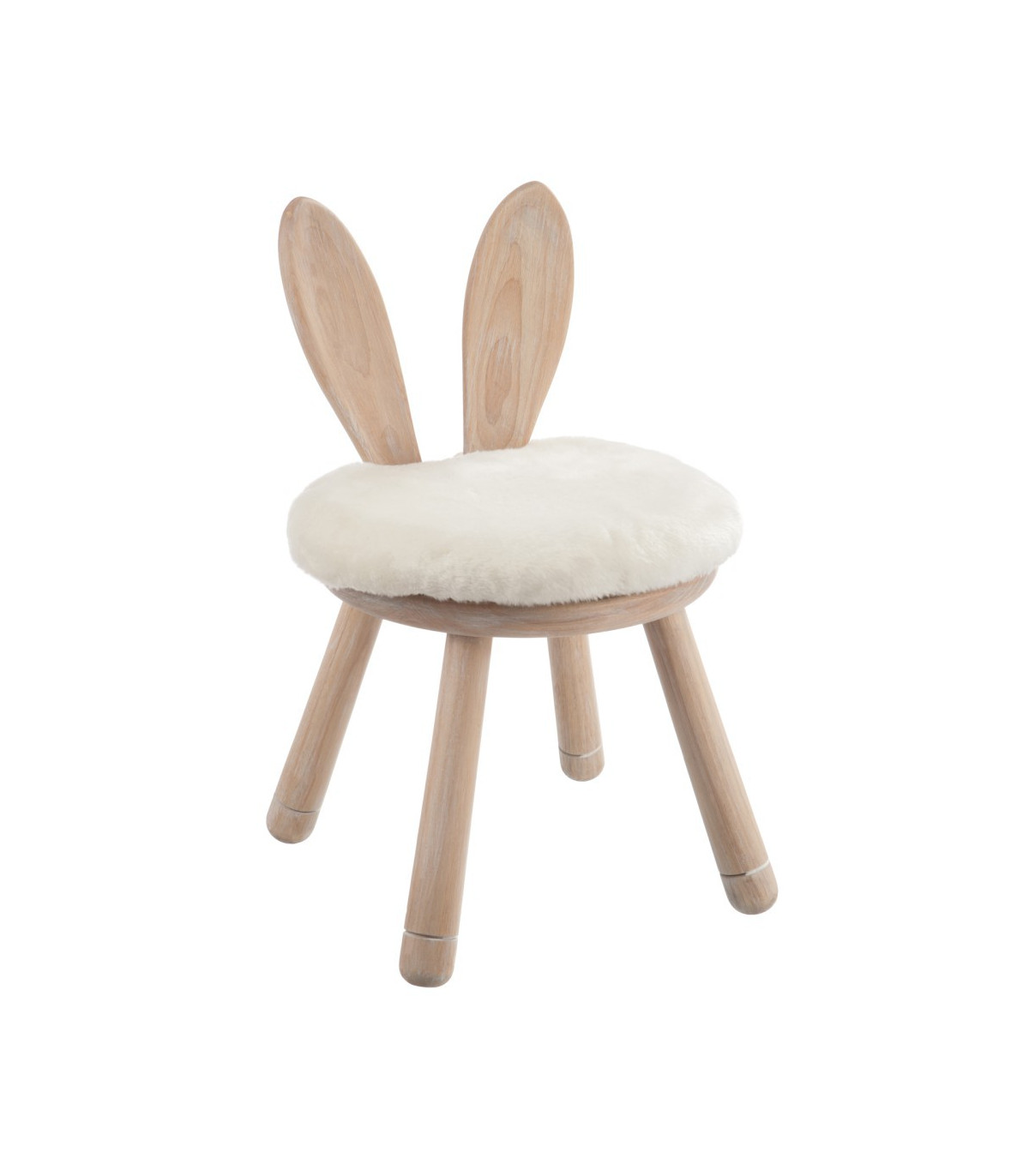 wadiga Chaise Enfant en Bois Oreilles de Lapin