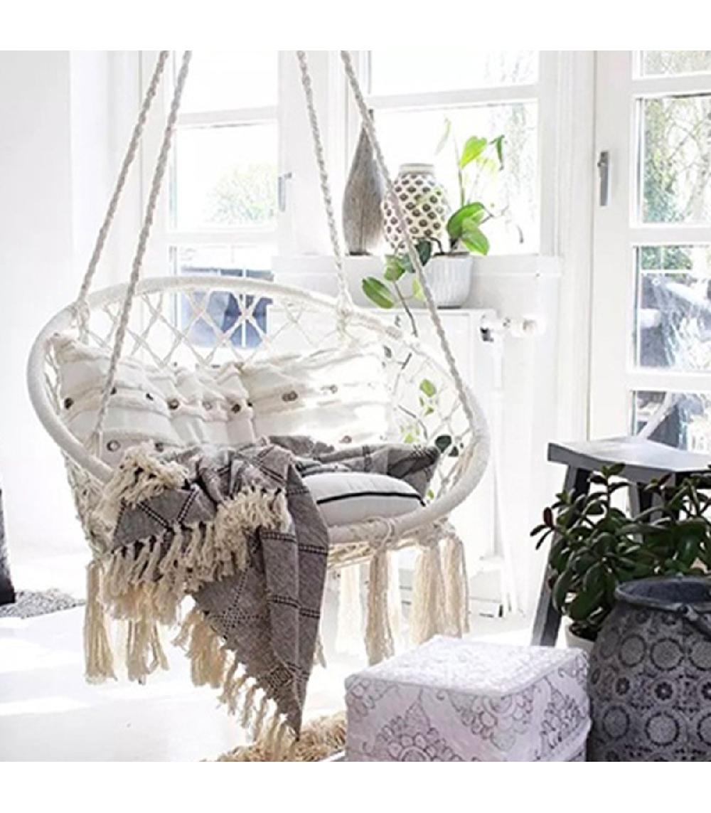 Wadiga Chaise-hamac Suspendue Balancelle 80x40cm