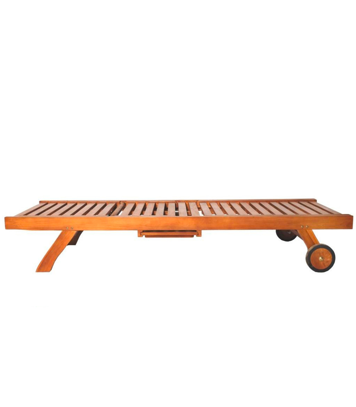 Wadiga Chaise Longue Inclinable Teck 200x65x35cm