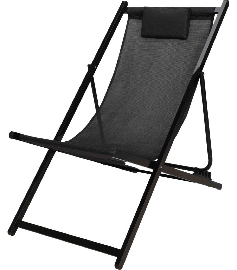 wadiga Chaise Longue Pliante Chilienne Noire