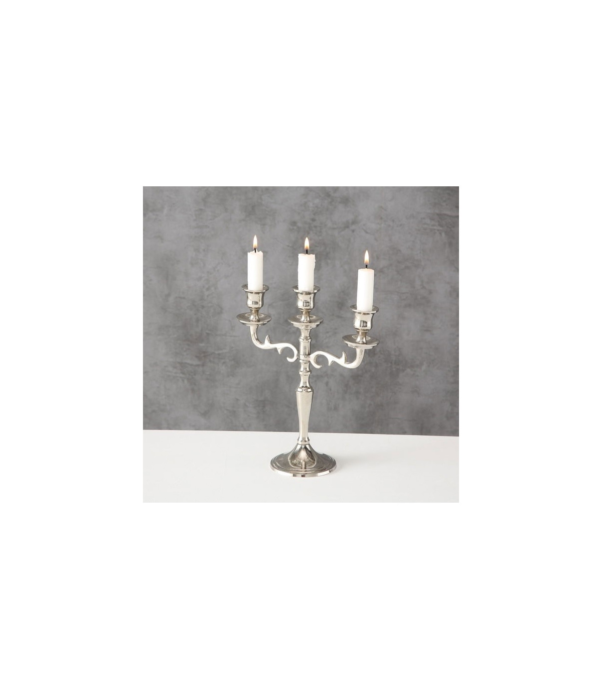 Wadiga Chandelier Argenté à 3 Branches - 26cm