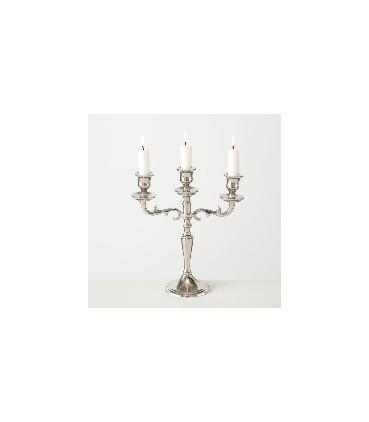 Wadiga Chandelier Argenté à 3 Branches - 26cm